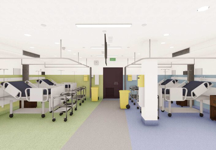 Render of the b405 clinical lab upgrades